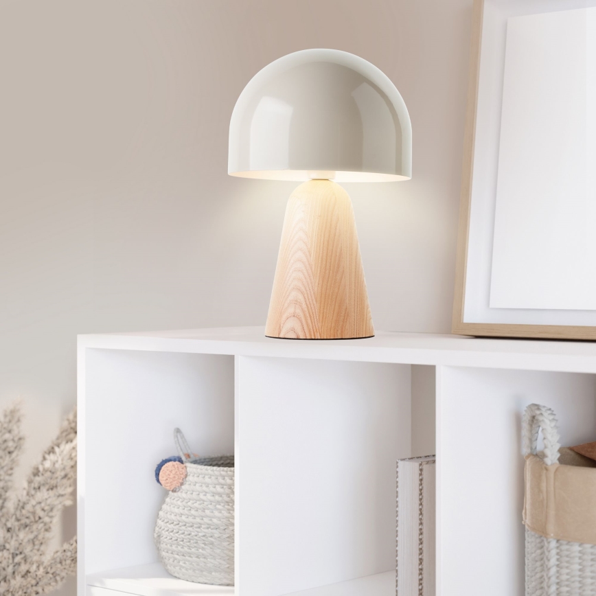 Brilliant - Lampe de table NALAM 1xE14/40W/230V beige/frêne