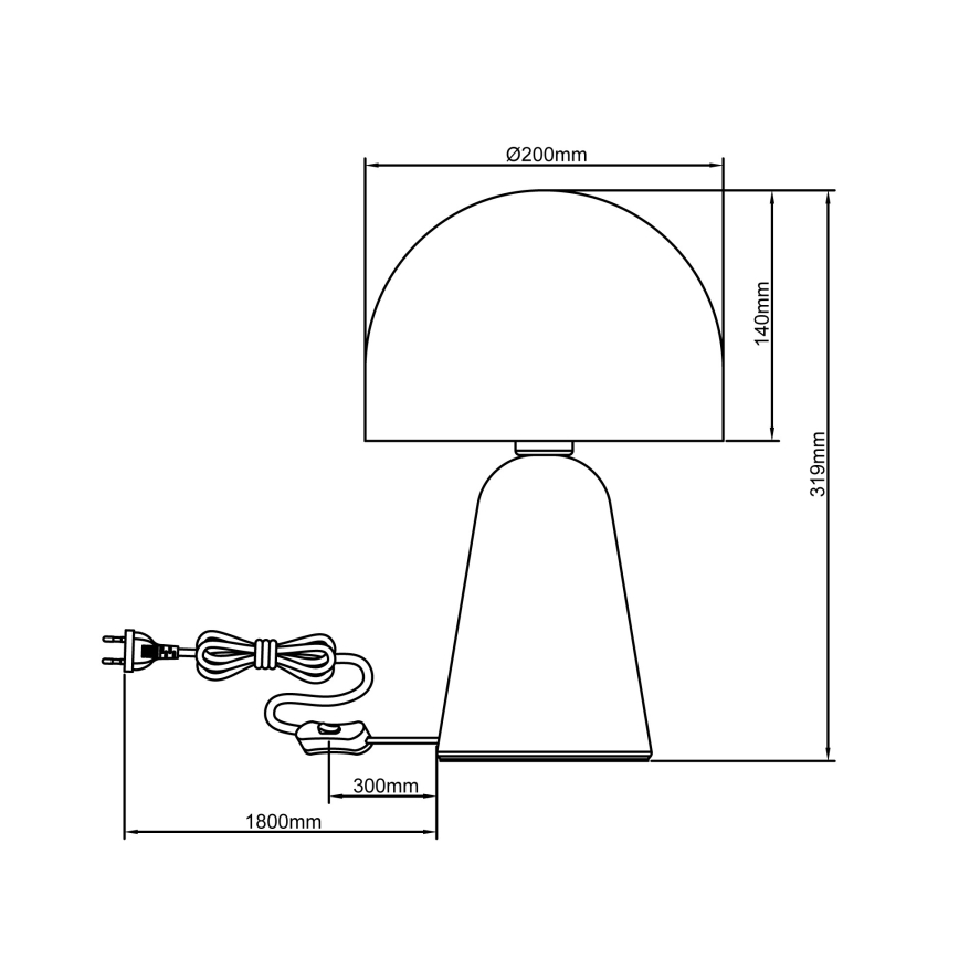 Brilliant - Lampe de table NALAM 1xE14/40W/230V beige