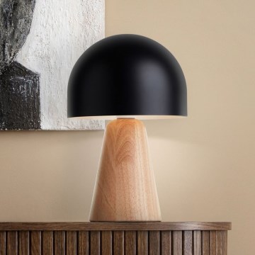 Brilliant - Lampe de table NALAM 1xE14/40W/230V noir/frêne - FSC certifié