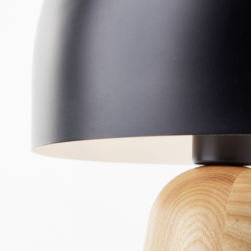 Brilliant - Lampe de table NALAM 1xE14/40W/230V noir/frêne - FSC certifié