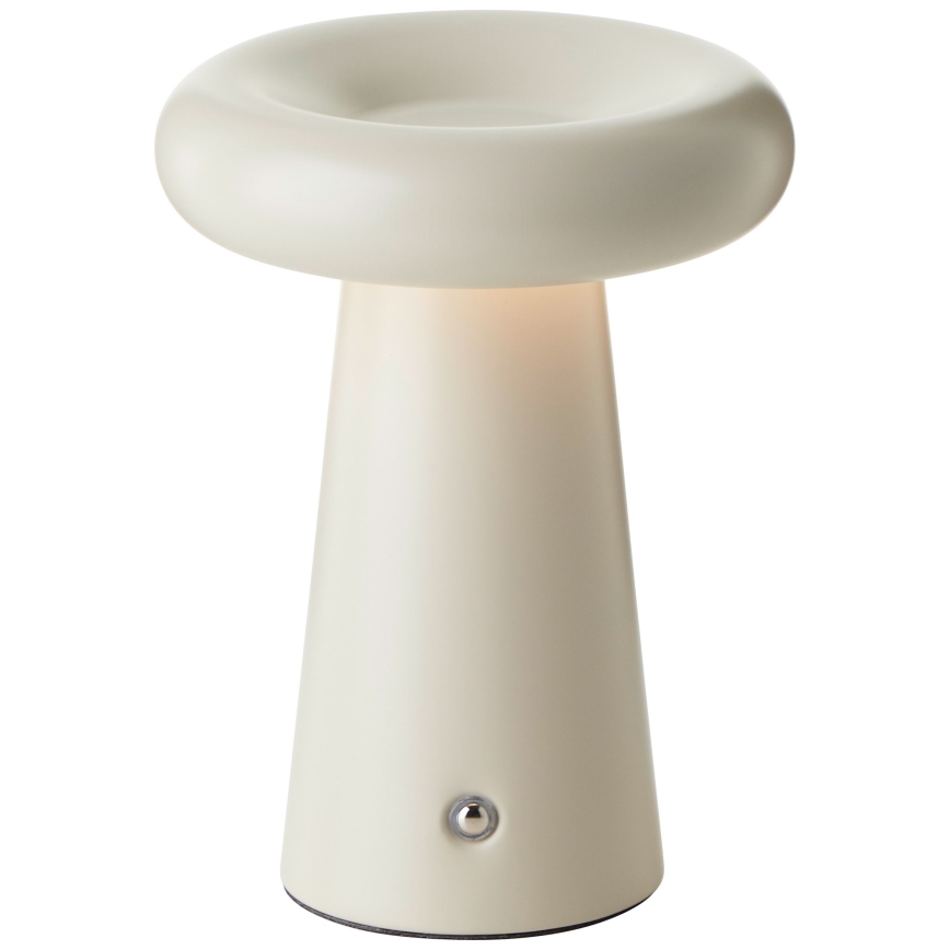 Brilliant - Lampe de table tactile à intensité variable MUFFIN LED/3W/5V USB IP44 crème
