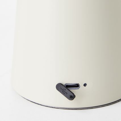 Brilliant - Lampe de table tactile à intensité variable MUFFIN LED/3W/5V USB IP44 crème