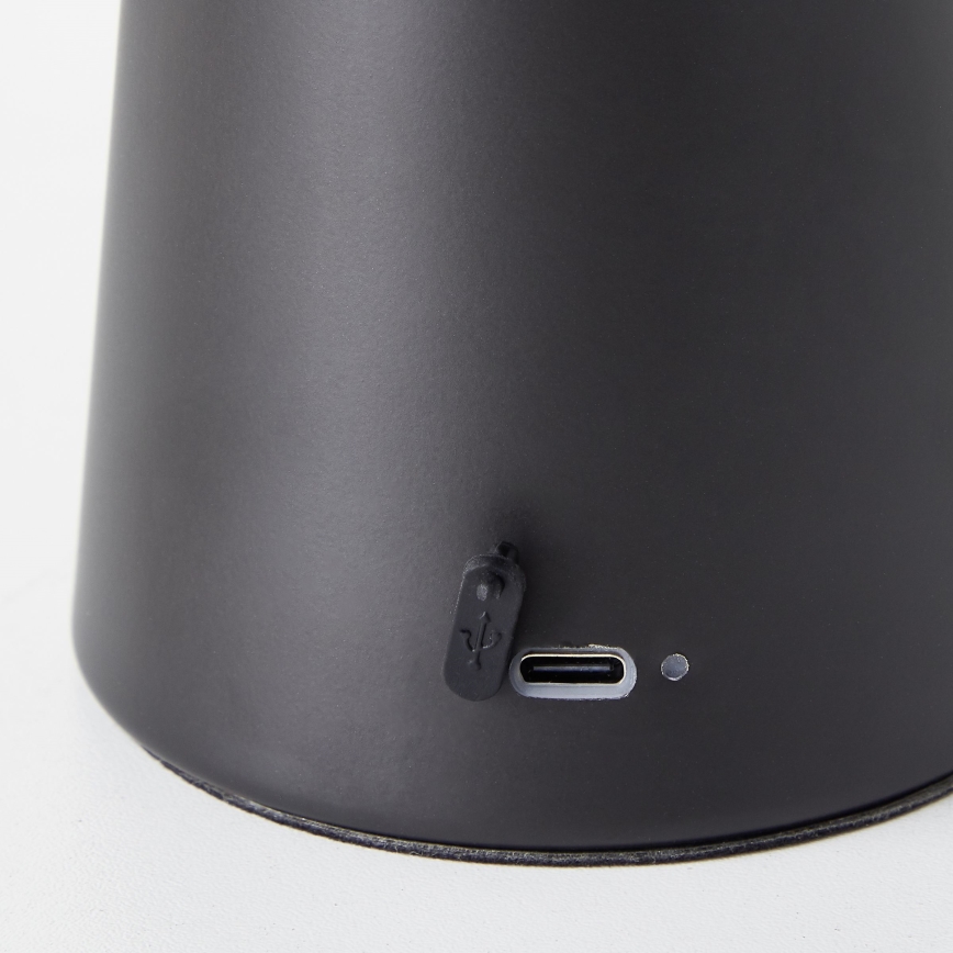 Brilliant - Lampe de table extérieur tactile à intensité variable MUFFIN LED/3W/5V USB IP44 noir
