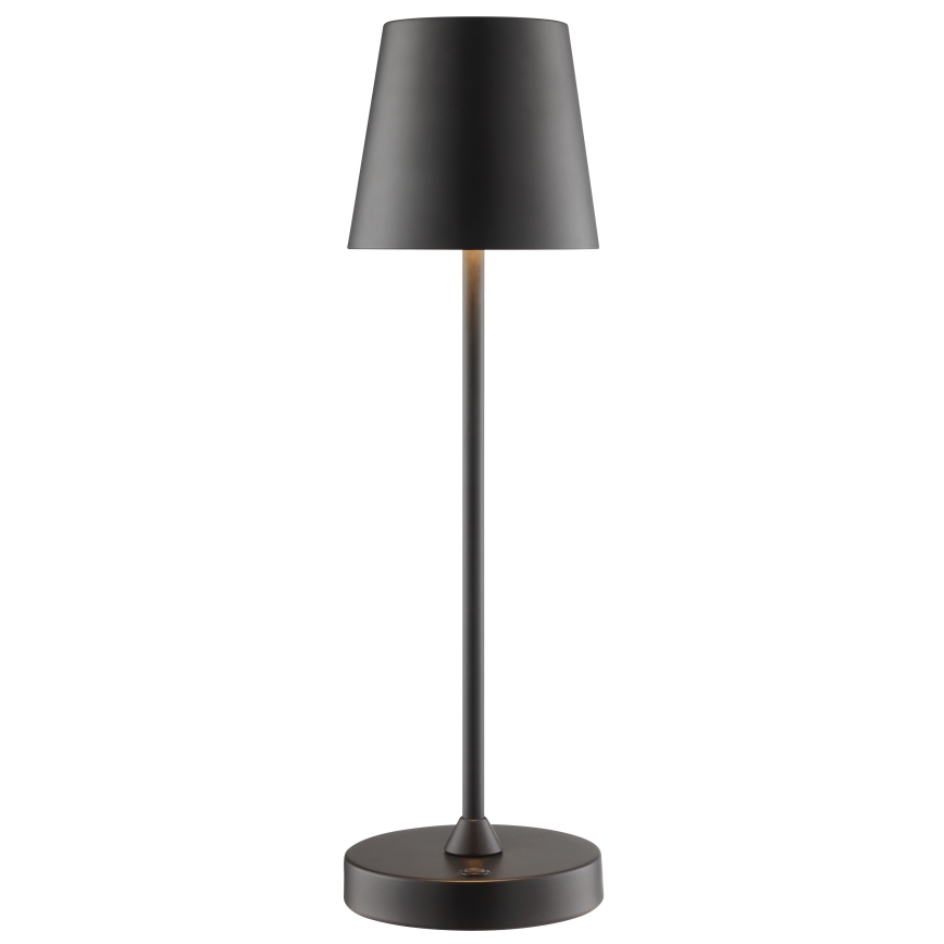 Brilliant - Lampe de table d'extérieur tactile, rechargeable et à intensité variable ELORA LED/2,5W/5V 2700K 2600 mAh IP44 noir
