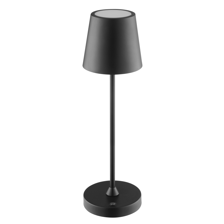 Brilliant - Lampe de table d'extérieur tactile, rechargeable et à intensité variable ELORA LED/2,5W/5V 2700K 2600 mAh IP44 noir