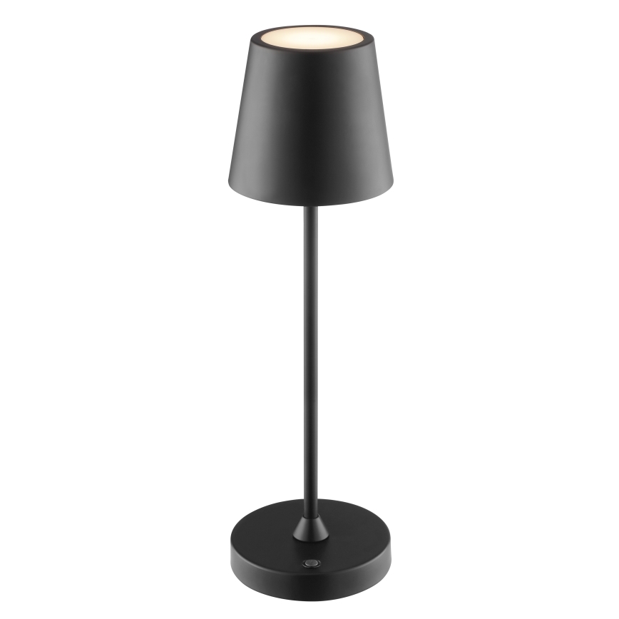 Brilliant - Lampe de table d'extérieur tactile, rechargeable et à intensité variable ELORA LED/2,5W/5V 2700K 2600 mAh IP44 noir