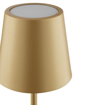 Brilliant - Lampe de table d'extérieur tactile rechargeable dimmable LED ELORA LED/2,5W/5V 2700K 2600 mAh IP44 dorée