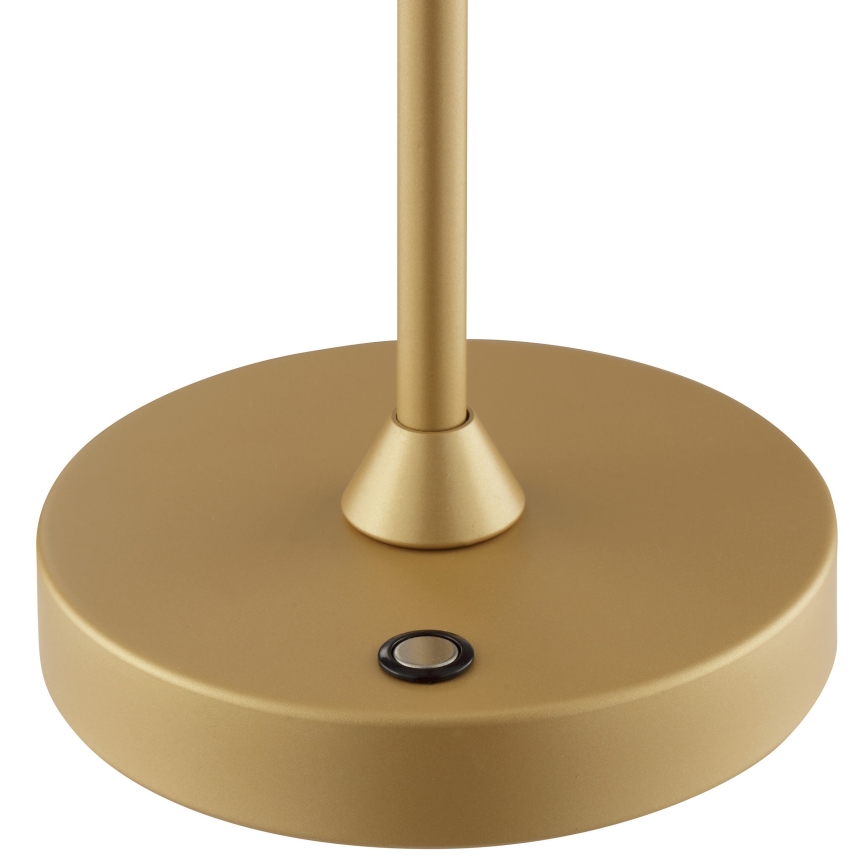 Brilliant - Lampe de table d'extérieur tactile rechargeable dimmable LED ELORA LED/2,5W/5V 2700K 2600 mAh IP44 dorée