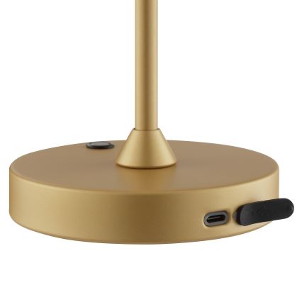 Brilliant - Lampe de table d'extérieur tactile rechargeable dimmable LED ELORA LED/2,5W/5V 2700K 2600 mAh IP44 dorée