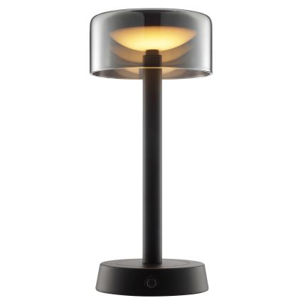 Brilliant - Lampe de table d'extérieur tactile, rechargeable et dimmable RAZOR LED/2,5W/5V 2700K 2600 mAh IP44 noir