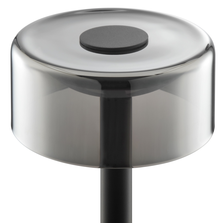 Brilliant - Lampe de table d'extérieur tactile, rechargeable et dimmable RAZOR LED/2,5W/5V 2700K 2600 mAh IP44 noir