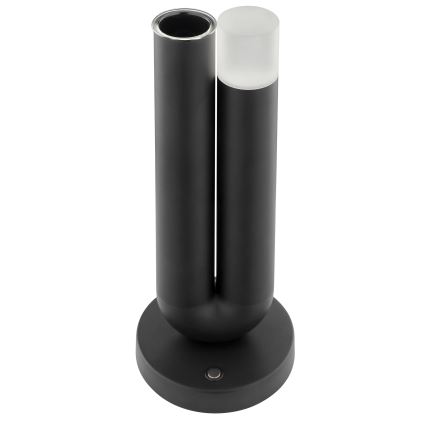 Brilliant - lampe de table d'extérieur SAYU LED/2,5W/5V 2700K 2600 mAh IP44 dimmable, rechargeable à commande tactile noire