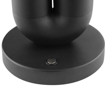 Brilliant - lampe de table d'extérieur SAYU LED/2,5W/5V 2700K 2600 mAh IP44 dimmable, rechargeable à commande tactile noire