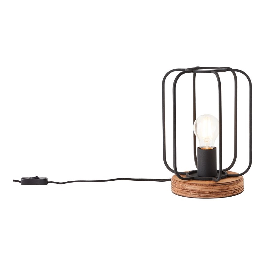 Brilliant - Lampe de table TOSH 1xE27/40W/230V en bois de peuplier