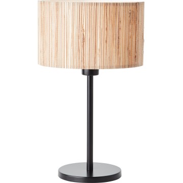 Brilliant - Lampe de table WIMEA 1xE27/52W/230V noire/beige