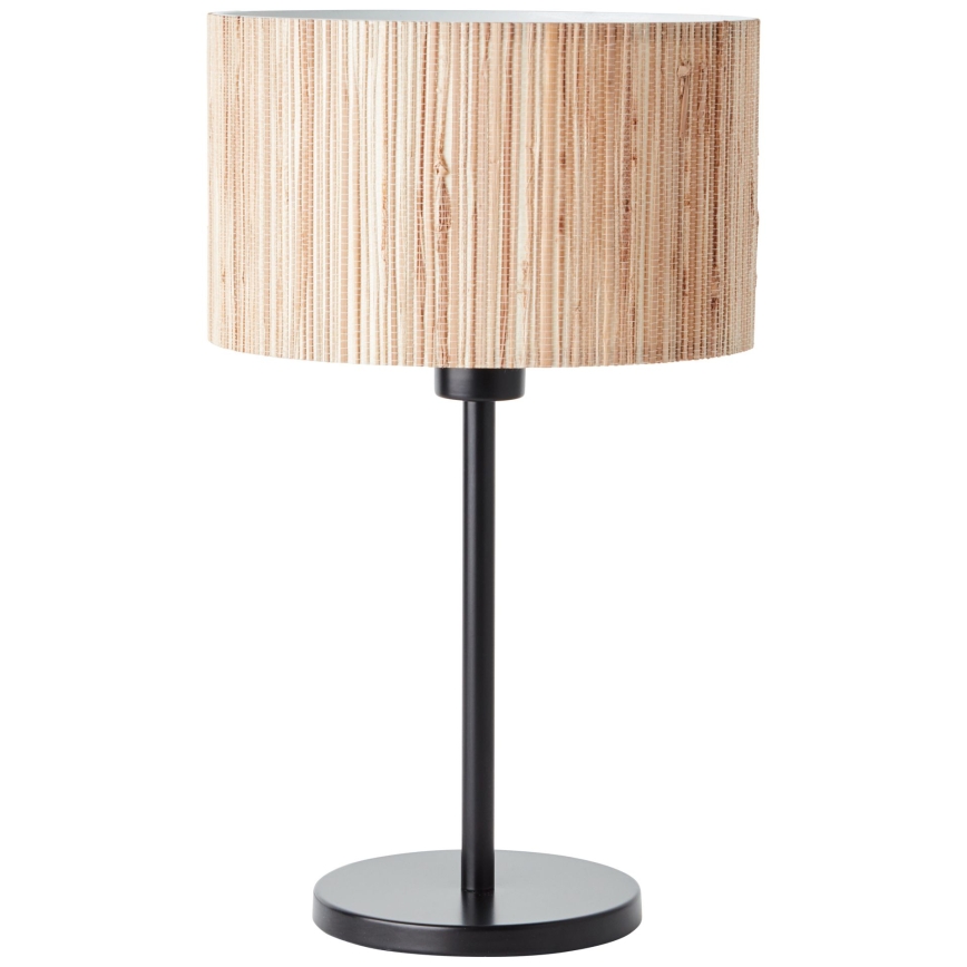 Brilliant - Lampe de table WIMEA 1xE27/52W/230V noire/beige