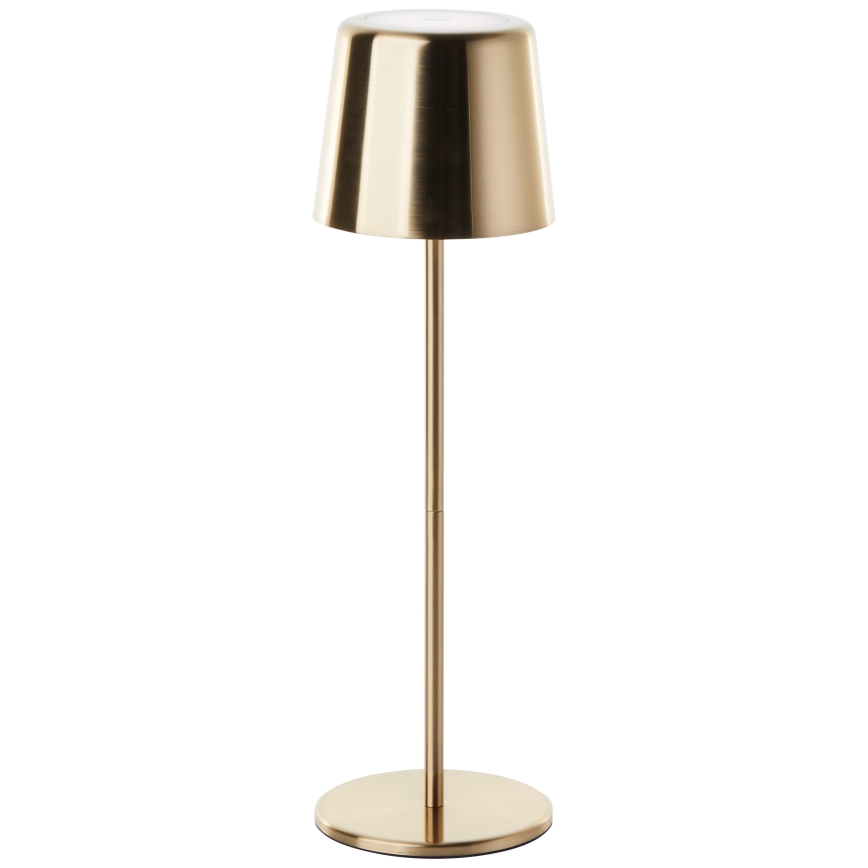 Brilliant - Lampe d'extérieur tactile à intensité variable XAANA LED/4W/5V 3000/4000/6500K 2600 mAh IP44 doré