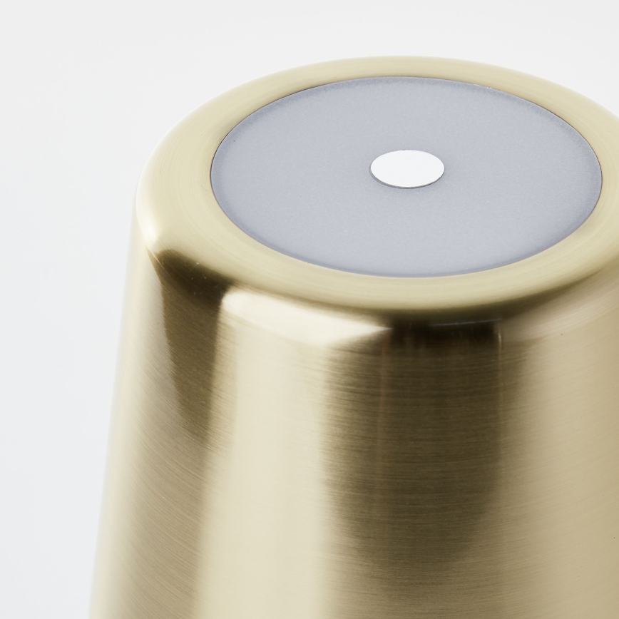 Brilliant - Lampe d'extérieur tactile à intensité variable XAANA LED/4W/5V 3000/4000/6500K 2600 mAh IP44 doré