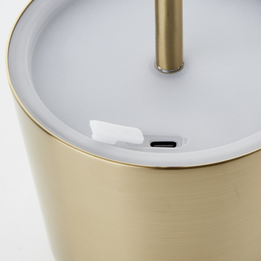 Brilliant - Lampe d'extérieur tactile à intensité variable XAANA LED/4W/5V 3000/4000/6500K 2600 mAh IP44 doré