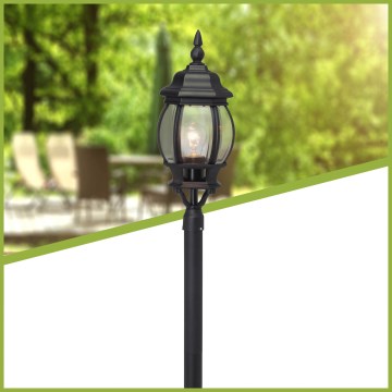 Brilliant - Lampe extérieur ISTRIA 1xE27/60W/230V 112 cm IP23 noir
