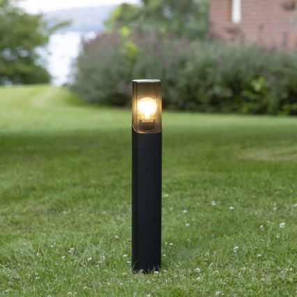 Brilliant - Lampe extérieur MINOU 1xE27/10W/230V 60 cm IP44 noir/fumé