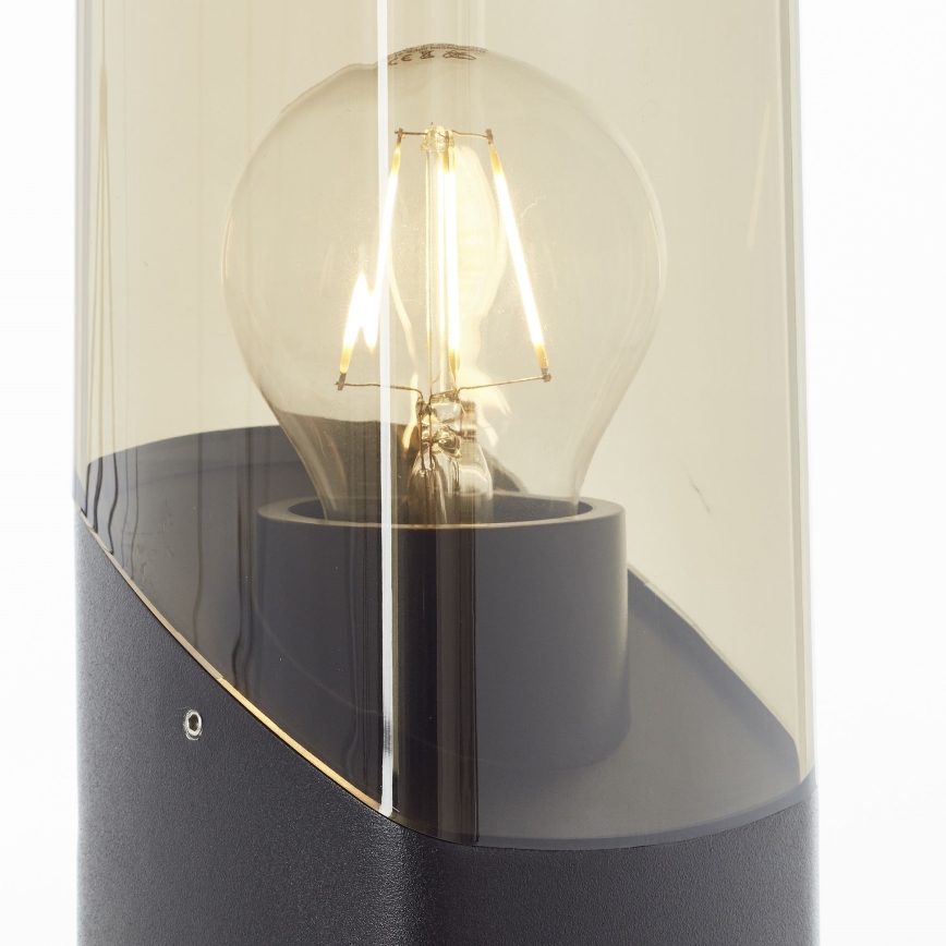 Brilliant - Lampe extérieur MINOU 1xE27/10W/230V 60 cm IP44 noir/fumé