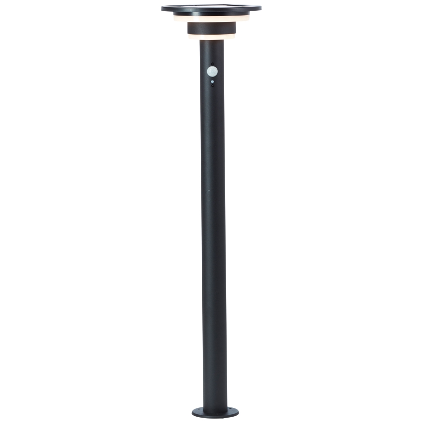 Brilliant - Lampe solaire avec détecteur GARVINA LED/3W/3,7V 85 cm IP44 noir