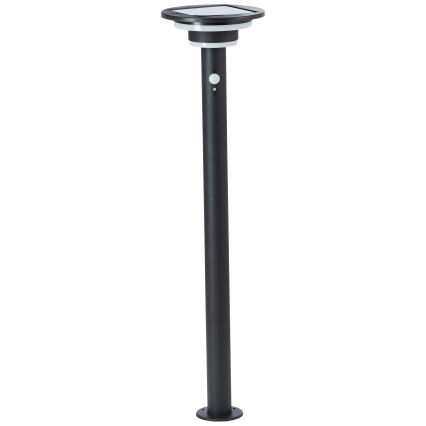 Brilliant - Lampe solaire avec détecteur GARVINA LED/3W/3,7V 85 cm IP44 noir