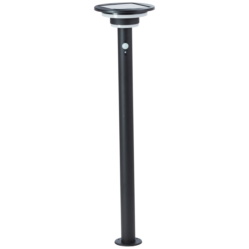 Brilliant - Lampe solaire avec détecteur GARVINA LED/3W/3,7V 85 cm IP44 noir