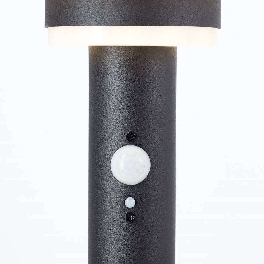 Brilliant - Lampe solaire avec détecteur GARVINA LED/3W/3,7V 85 cm IP44 noir