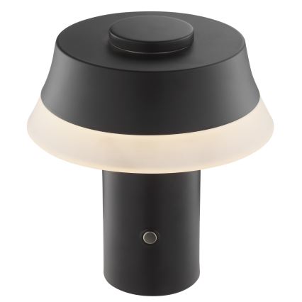 Brilliant - Lampe de bureau tactile, rechargeable et dimmable KINICH LED/2,5W/5V 2700K 2600 mAh noire