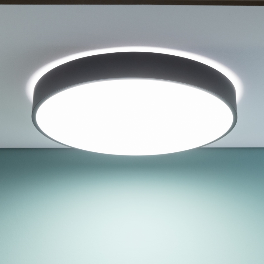 Brilliant - Plafonnier LED dimmable SLIMLINE LED/60W/230V 3000-6500K Ø 49 cm noir + télécommande