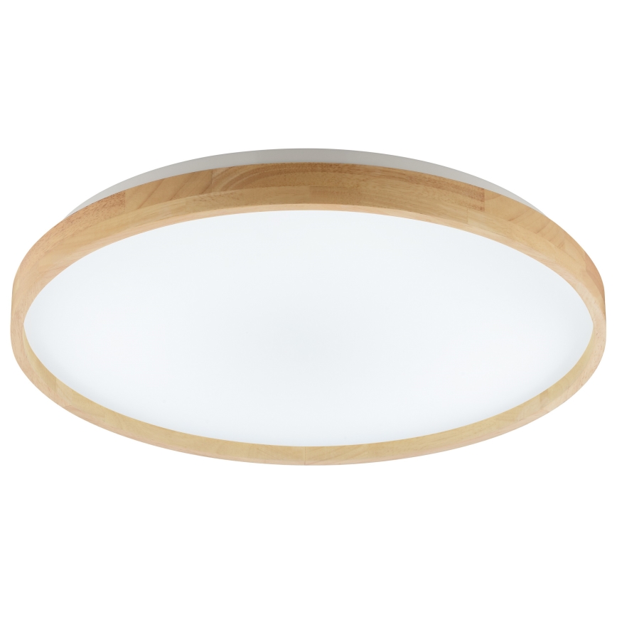 Brilliant - Plafonnier LED dimmable ALSON LED/17W/230V 3000-6500K Ø 49,5 cm bois d'hévéa + télécommande
