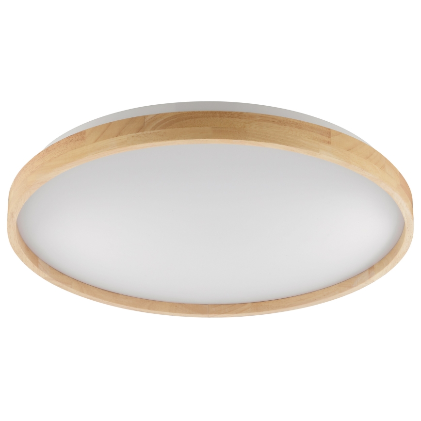 Brilliant - Plafonnier LED dimmable ALSON LED/17W/230V 3000-6500K Ø 49,5 cm bois d'hévéa + télécommande
