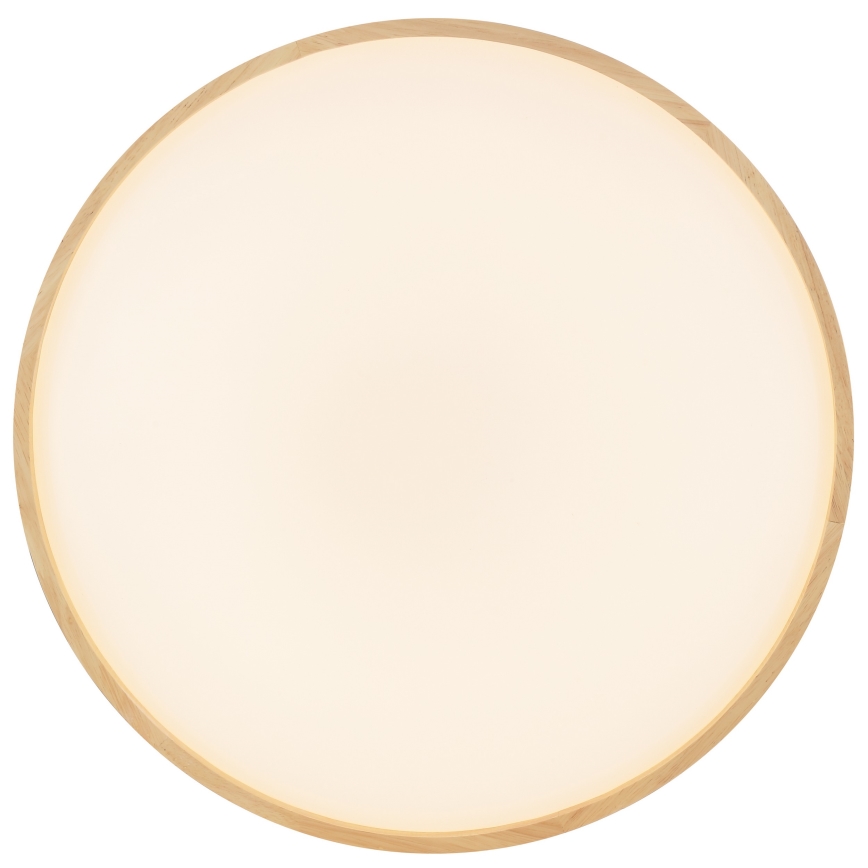 Brilliant - Plafonnier LED dimmable ALSON LED/17W/230V 3000-6500K Ø 49,5 cm bois d'hévéa + télécommande