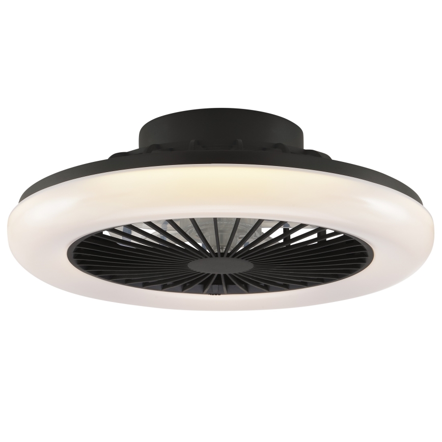 Brilliant - Plafonnier LED dimmable avec ventilateur MONTERO LED/20W/230V 2700-6500K Ø 42 cm noir + télécommande