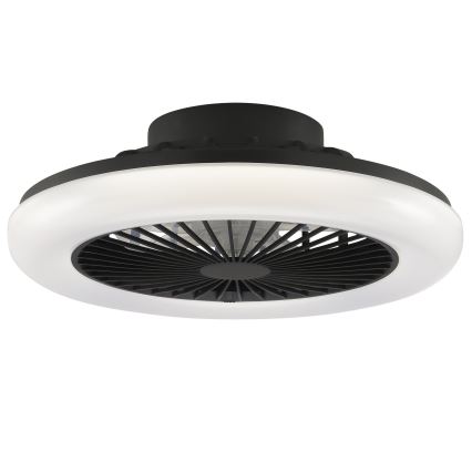 Brilliant - Plafonnier LED dimmable avec ventilateur MONTERO LED/20W/230V 2700-6500K Ø 42 cm noir + télécommande