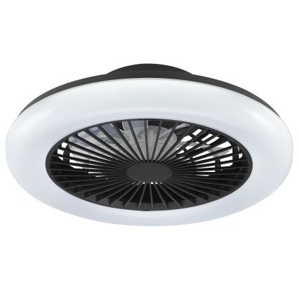 Brilliant - Plafonnier LED dimmable avec ventilateur MONTERO LED/20W/230V 2700-6500K Ø 42 cm noir + télécommande