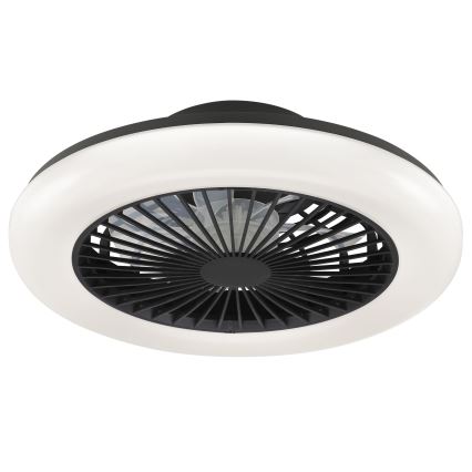 Brilliant - Plafonnier LED dimmable avec ventilateur MONTERO LED/20W/230V 2700-6500K Ø 42 cm noir + télécommande