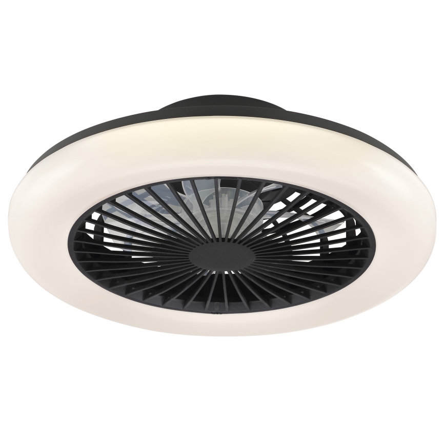 Brilliant - Plafonnier LED dimmable avec ventilateur MONTERO LED/20W/230V 2700-6500K Ø 42 cm noir + télécommande