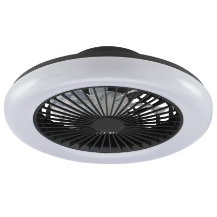Brilliant - Plafonnier LED dimmable avec ventilateur MONTERO LED/20W/230V 2700-6500K Ø 42 cm noir + télécommande
