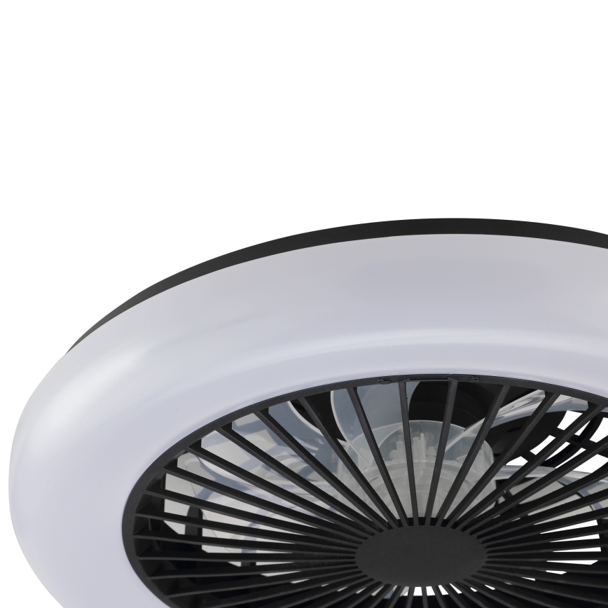 Brilliant - Plafonnier LED dimmable avec ventilateur MONTERO LED/20W/230V 2700-6500K Ø 42 cm noir + télécommande