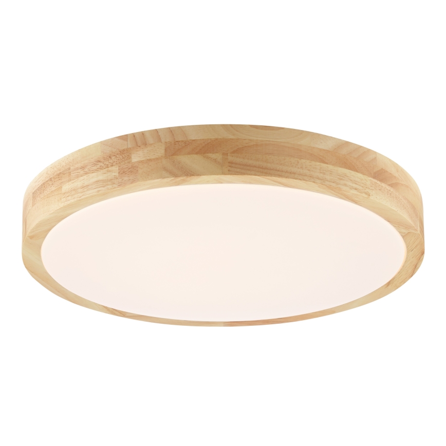 Brilliant - Plafonnier LED pour salle de bains MOREEN LED/18W/230V 2700/4000/6500K Ø 34 cm IP44 bois d'hévéa