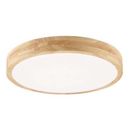 Brilliant - Plafonnier LED pour salle de bains MOREEN LED/18W/230V 2700/4000/6500K Ø 34 cm IP44 bois d'hévéa