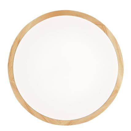 Brilliant - Plafonnier LED pour salle de bains MOREEN LED/18W/230V 2700/4000/6500K Ø 34 cm IP44 bois d'hévéa