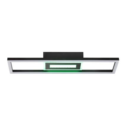 Brilliant - Plafonnier LED RGBW dimmable BESSON LED/20W/230V 3000-6500K noir + télécommande