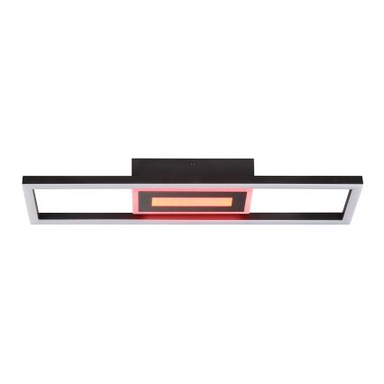 Brilliant - Plafonnier LED RGBW dimmable BESSON LED/20W/230V 3000-6500K noir + télécommande