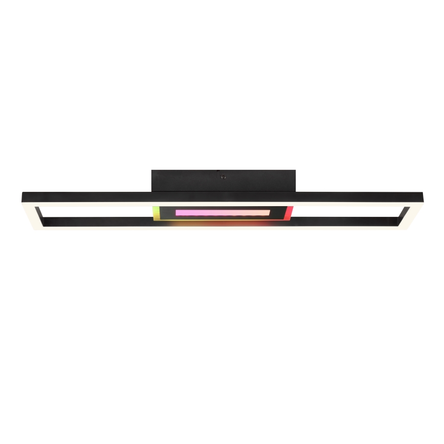 Brilliant - Plafonnier LED RGBW dimmable BESSON LED/20W/230V 3000-6500K noir + télécommande