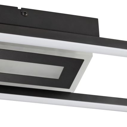 Brilliant - Plafonnier LED RGBW dimmable BESSON LED/20W/230V 3000-6500K noir + télécommande