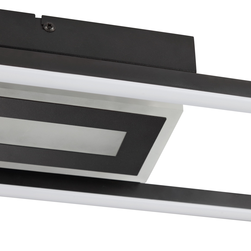 Brilliant - Plafonnier LED RGBW dimmable BESSON LED/20W/230V 3000-6500K noir + télécommande